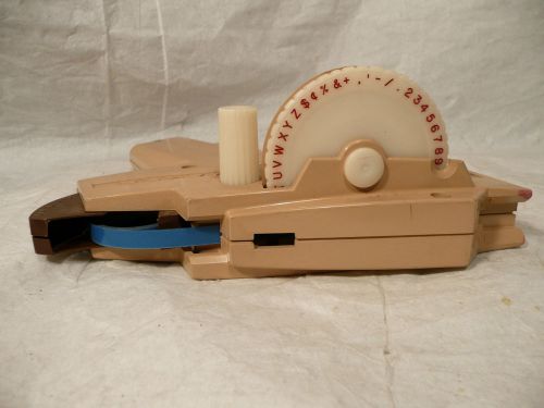 Vintage dymo label maker gun  uses 1/4” embossed tape beige usa lable name tag for sale