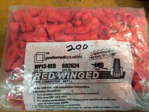 Red Winged Wire Nuts - Qty 200