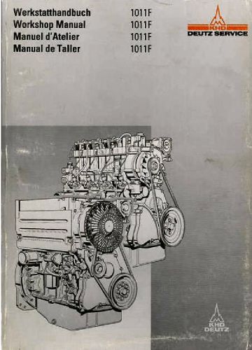 Deutz f2-4l 1011f  bf4l 1011f f3-4m 1011f bf4m 1011f  workshop repair manual  cd for sale
