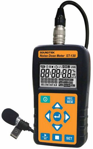 Sound Level Meter Noise Dose Meter OSHA MSHA DOD ACGIH ISO85 ISO90 USB Data Log