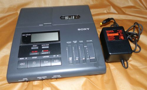 Sony BM-65 Dictator Transcriber and Power Adapter Not Tested