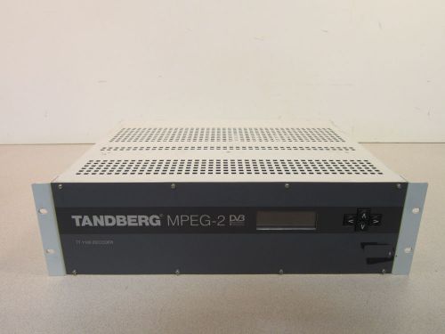 Tandberg TT1100 MPEG2-DVB Professional Decoder, Powers On, Nice Find, More Specs