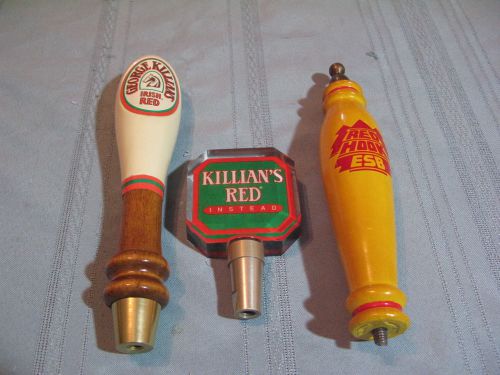 3 RED HOOK ESB, KILLIANS RED INSTEAD, &amp; GEORGE KILLIANS IRISH BEER TAP HANDLES