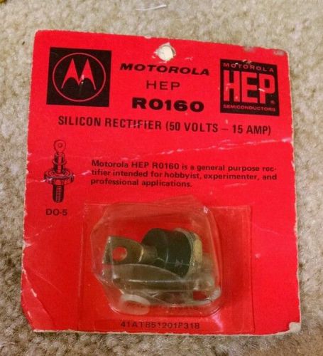 50 volt 15 amp silicon rectifier stud mount Motorola r0160