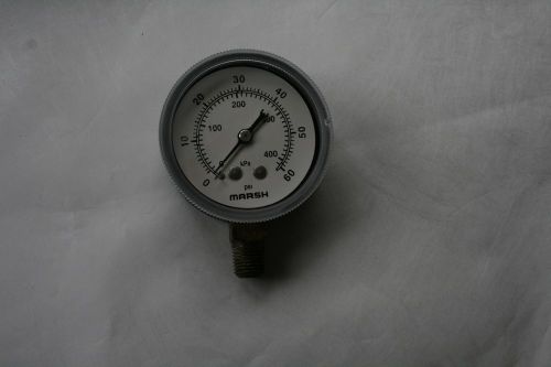 AIR OR WATER PRESURE GAUGE 0 TO 60 PSI  1/4 INCH