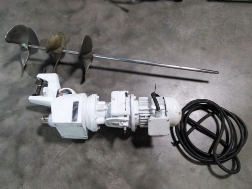 Stober r25e00000554 1/2 hp clamp mount prop style  agitator propeller mixer for sale
