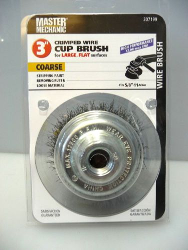 Master Mechanic 3&#034; Crimp Wire Cup Brush Coarse Model# 307199