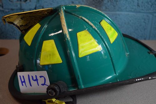 Green cairns 1010 helmet+liner firefighter turnout bunker fire rescue gear h142 for sale