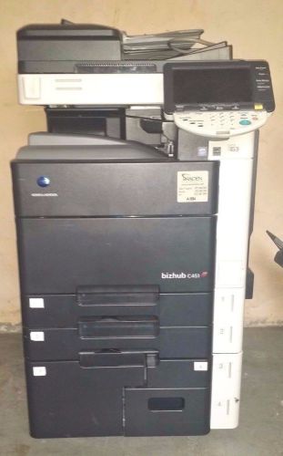 Konica bizhub c451 color copier machine network printer scanner lct for sale