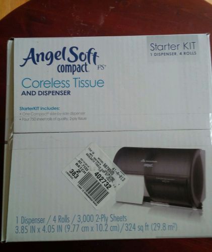 Georgia pacific angel soft coreless tissue dispenser starter kit new for sale