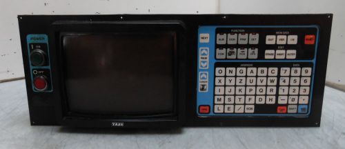 9&#034; Yasnac Operator Monitor &amp; Keyboard, JZNC-OP101, JANCD-SP20B-02, Rev 03, Used