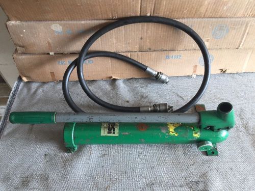 Greenlee 755 10000 psi hydraulic hand pump for sale