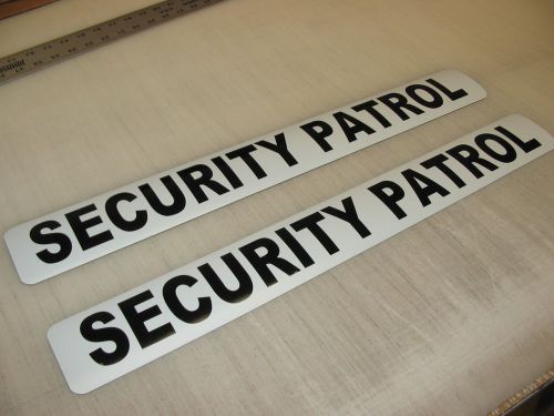 3 SECURITY PATROL Magnetic Signs 3&#034;x24&#034; Police Constable  4 Car Truck SUV