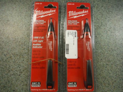 Milwaukee 2202-20 Voltage Detector with LED 2 pcs