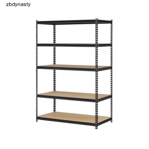 Steel Storage Rack, 5 Adjustable Shelves, 4000 lb. Capacity heavy duty