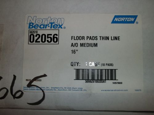 Norton Bear-Tex Floor Pads Thin Line A/O Medium 16&#034; 662610-02056