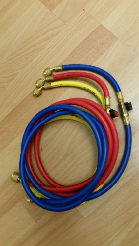 NEW ..6 ft ball valve hose set 3 hoses