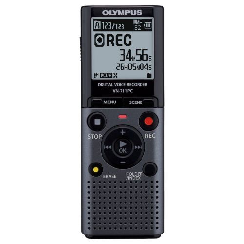 Olympus VN-711PC 2GB Black, Digital Voice Recorder - Genuine &amp; Brand New