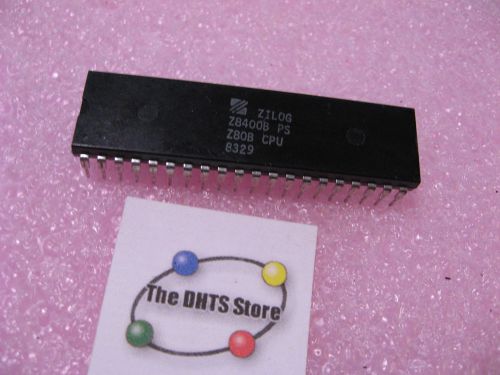 Qty 1 Zilog Z80B CPU Z8400B-PS Microprocessor 40 Pin DIP Plastic 1983 - Vintage