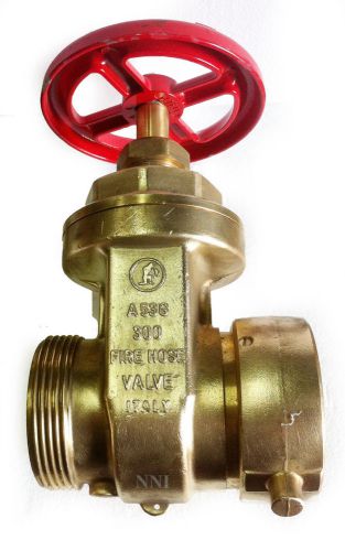 Giacomini a53g single hydrant gate valve 2-1/2&#034; female swivel nst x male nst for sale