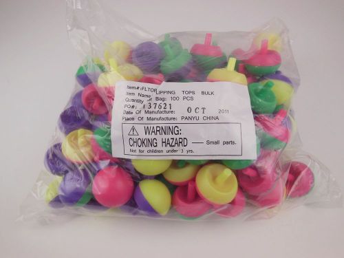 AA Fun Time Flippin Tops 1.1 Inch Bulk Vending Toy Lot 1200 Ct