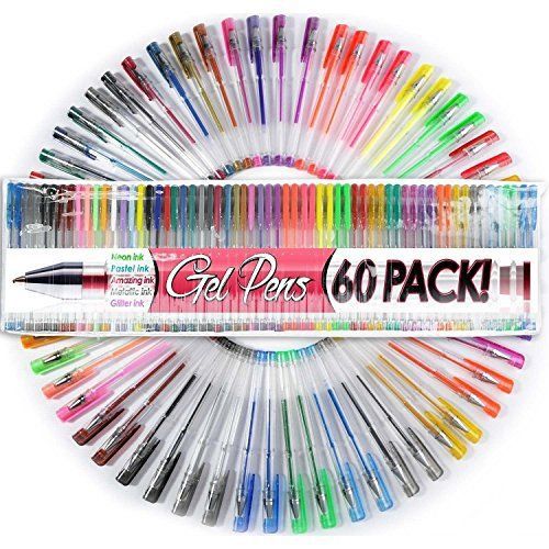 Top Quality Gel Pens (Pack Of 60) Office Supplies Beautiful Set Of 60 Gel Pens