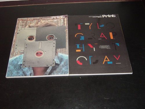 PRINT AMERICA&#039;S GRAPHIC ARTS MAGAZINE 1986 SEPT/OCT, NOV/DEC   VF