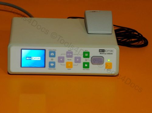 Medicap usb200 medical video recorder w/foot-switch for sale