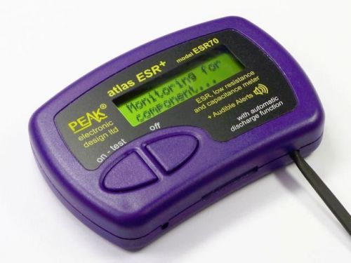 Peak ESR70 Atlas ESR PLUS Capacitor Analyser with audible alerts NEW