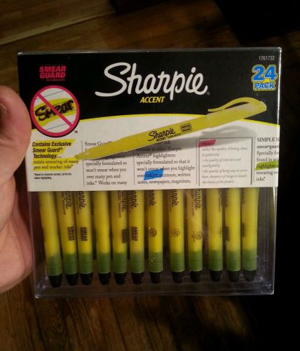 24 pk Sharpie highlighters (yellow)