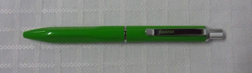 Filofax Calipso Ballpen Push-Button Minipen Black Ink Green Pen NEW