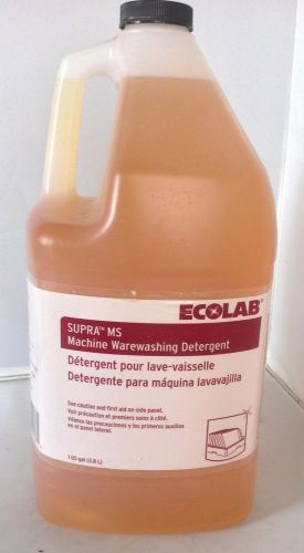 ECOLAB Supra MS Machine Warewashing Detergent ! Gallon