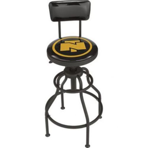 Adjustable shop stool with backrest for sale