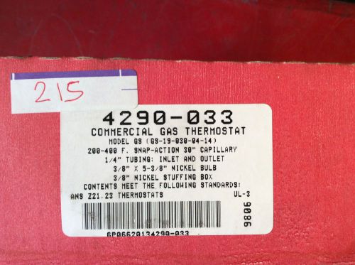 ROBERTSHAW 4290-033 COMMERCIAL GAS THERMOSTAT