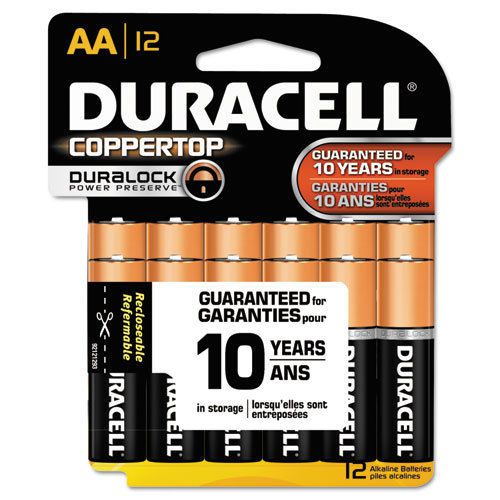 Coppertop alkaline batteries with duralock power preserve technology, aa, 12/pk for sale