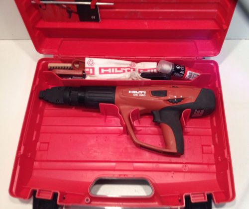 Hilti dx 460-mx f8 powder actuated nail gun nailer ramset w/ case &amp; brushes vgc for sale