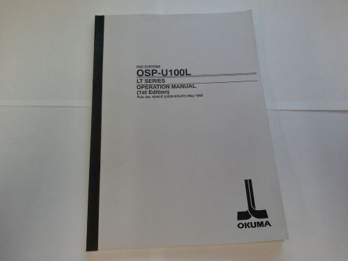 Okuma OSP-U100L Operation Manual