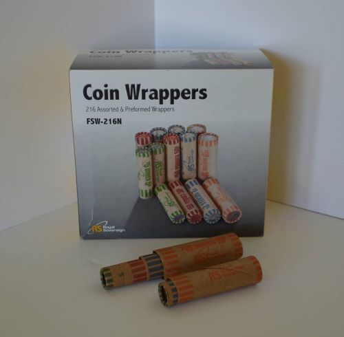 Coin Wrappers - Box of 216 Assorted - Preformed