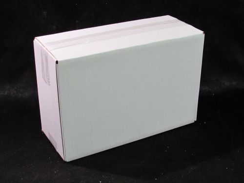 New 1000ct white plain single wall cardboard 12-1/2&#034; x 5&#034; x 8-1/4&#034; box for sale