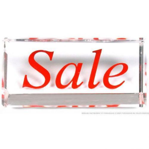 &#034;Sale&#034; Jewelry Showcase Sign Crystal 2&#034;
