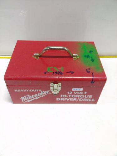 HEAVY DUTY MILWAWKEE DRIVER DRILL METAL BOX BOX IS EMPTY