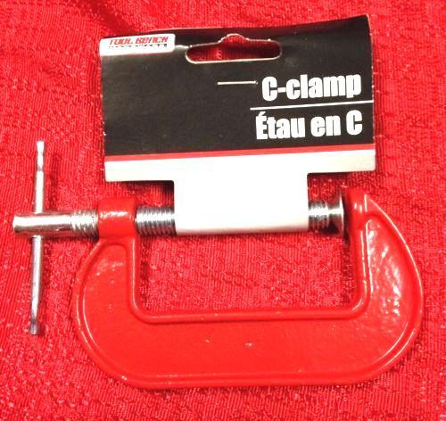 C-CLAMP by Tool Bench Hardware- 3&#034; home use plumbing auto shop everyday use