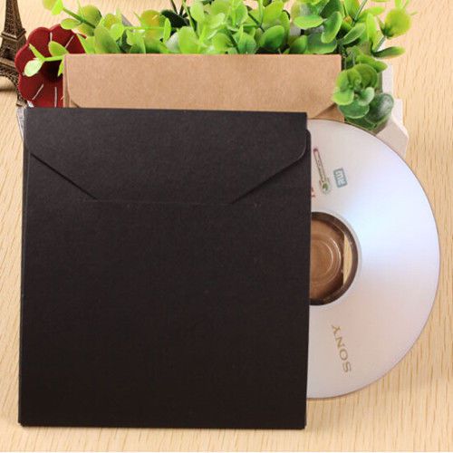 20X New Disc CD DVD Envelopes Kraft Paper CD Packaging Bags Sleeve CD Storage
