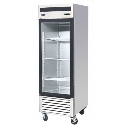 Atosa mcf8705 glass door merchandiser stainless steel commercial refrigerator for sale