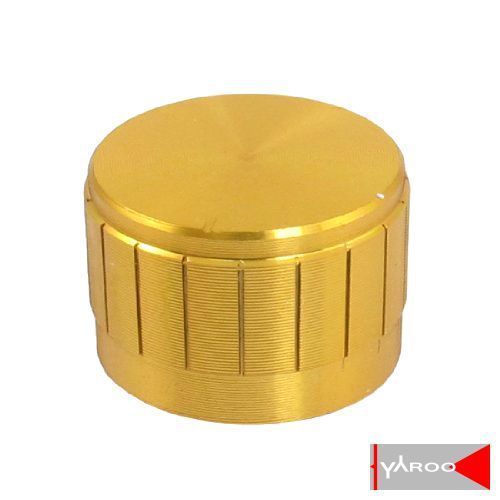 Repair Part 26mm x 17mm Gold Tone Aluminum Knob for Amplifier NEW