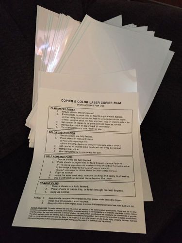 PPC Paperback Plain Paper Copier Transparency Film Box of 100 -- 8.5 X 11