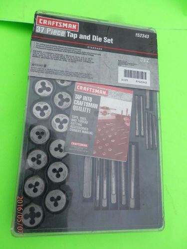 New Craftsman 37 Pc Standard  Tap An Die Set In Case---USA Made#952343