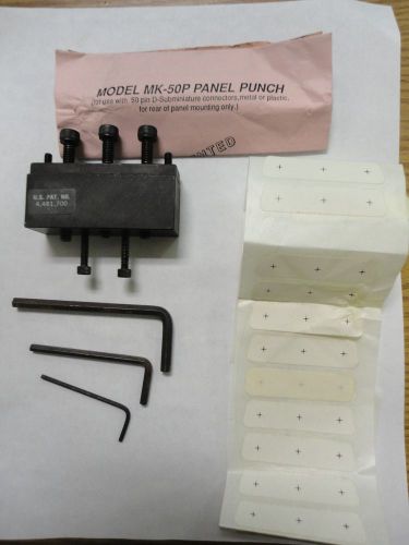 Panel Punch Model MK-50P for 50 Pin D-Subminiature Connector