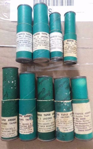 Morse Taper Arbor in Original Packaging - Lot of 9