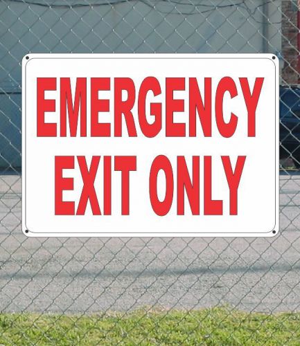EMERGENCY EXIT ONLY - OSHA Safety SIGN 10&#034; x 14&#034;